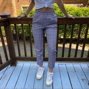 Hollister Plaid and striped Pants